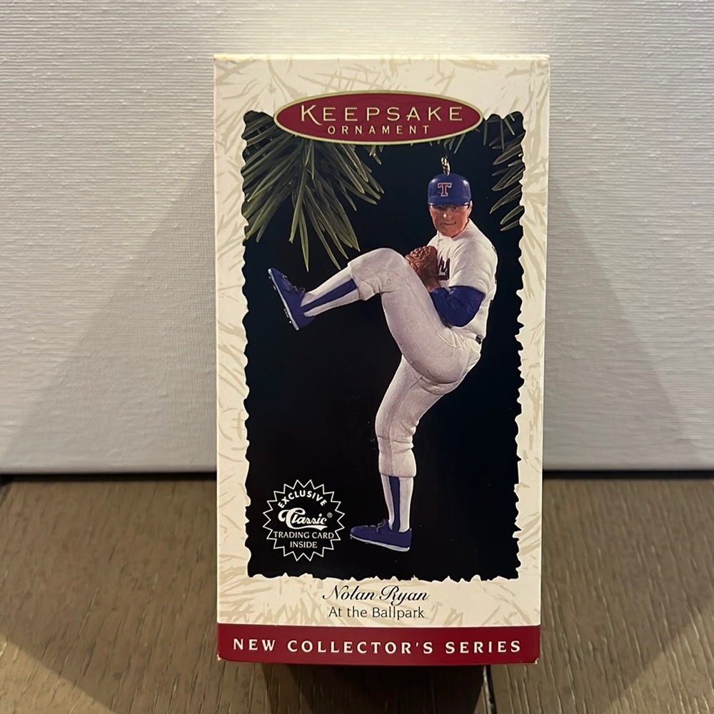3/$25 Nolan Ryan at the ballpark collectors series keepsake ornament, Ha…